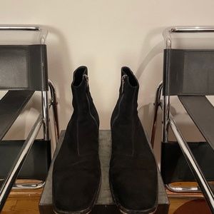 Jimmy Choo Mens black suede boots size 43